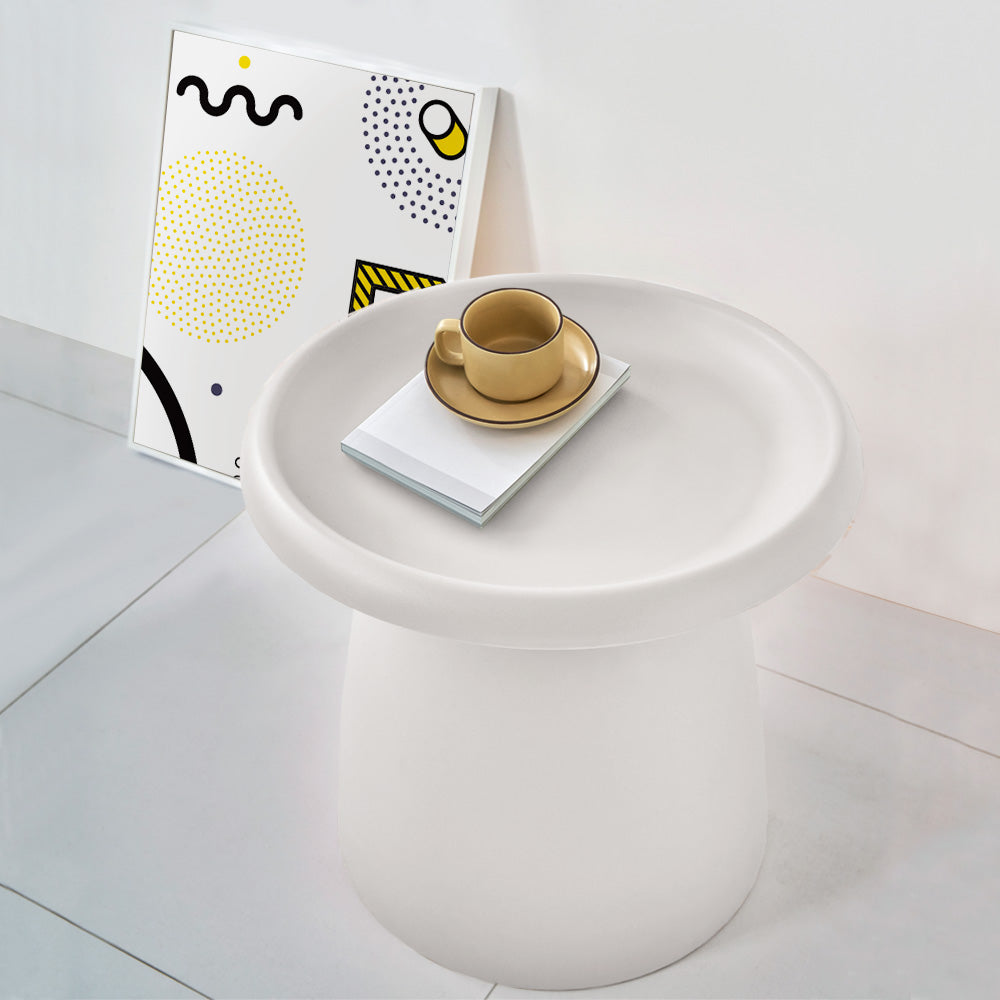 artissin-coffee-table-mushroom-nordic-round-small-side-table-50cm-white at www.mallsonline.com.au