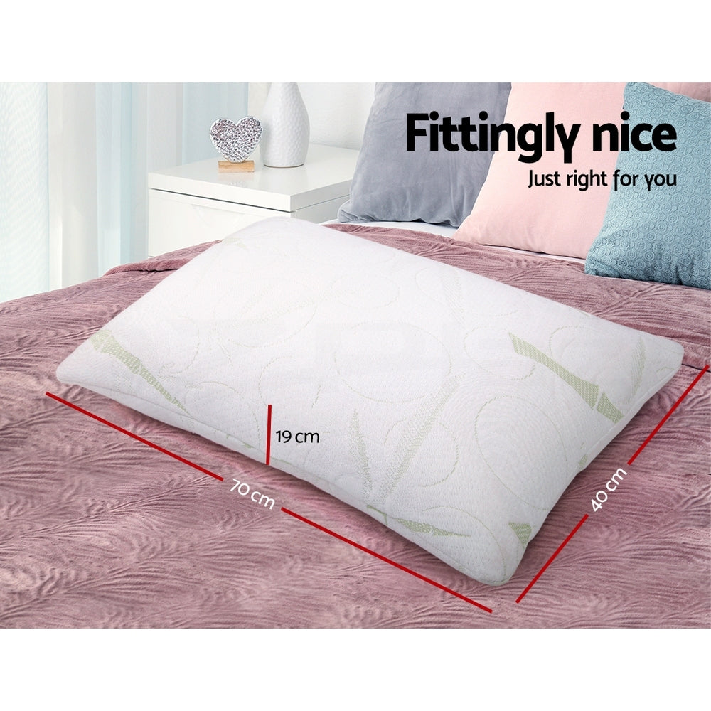 giselle-bedding-set-of-2-bamboo-pillow-with-memory-foam at www.mallsonline.com.au