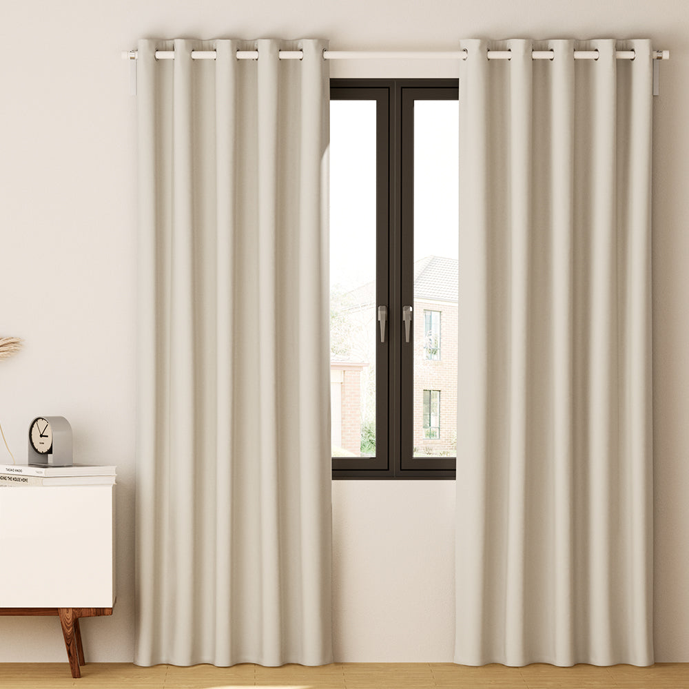 artiss-2x-blockout-curtains-blackout-window-curtain-eyelet-180x213cm-beige at www.mallsonline.com.au