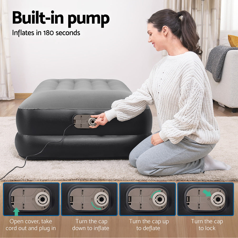 bestway-air-mattress-bed-single-size-inflatable-camping-beds-built-in-pump www.mallsonline.com.au