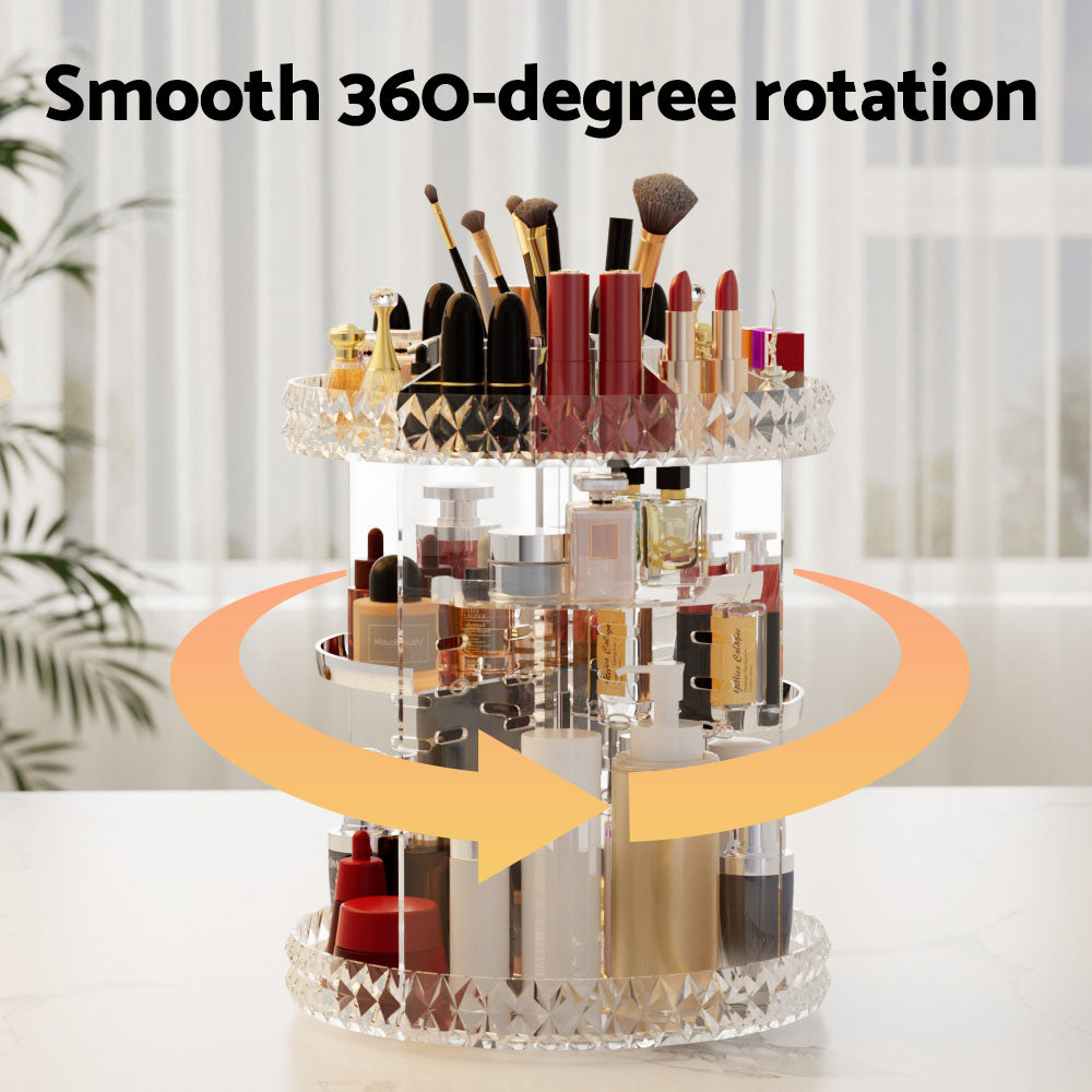 embellir-makeup-case-acrylic-rotating-cosmetic-organizer-storage-display-holder at www.mallsonline.com.au