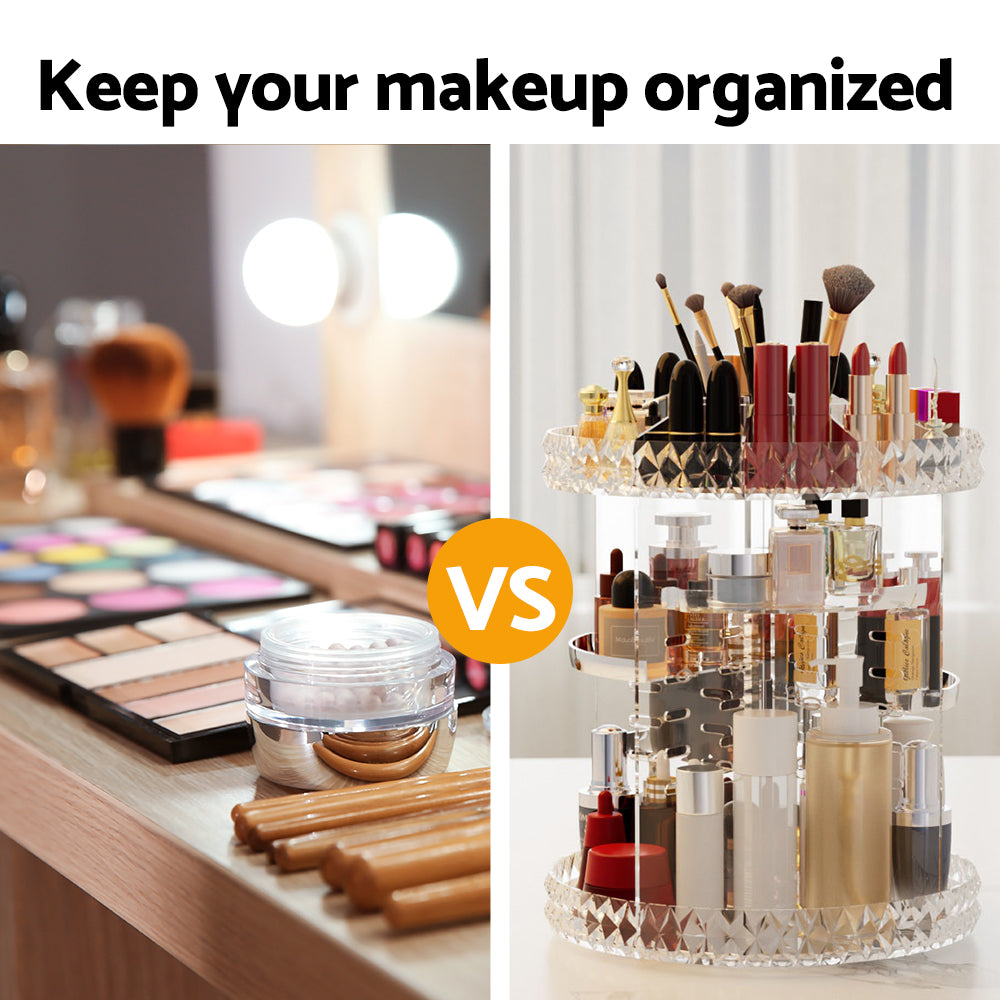 embellir-makeup-case-acrylic-rotating-cosmetic-organizer-storage-display-holder at www.mallsonline.com.au