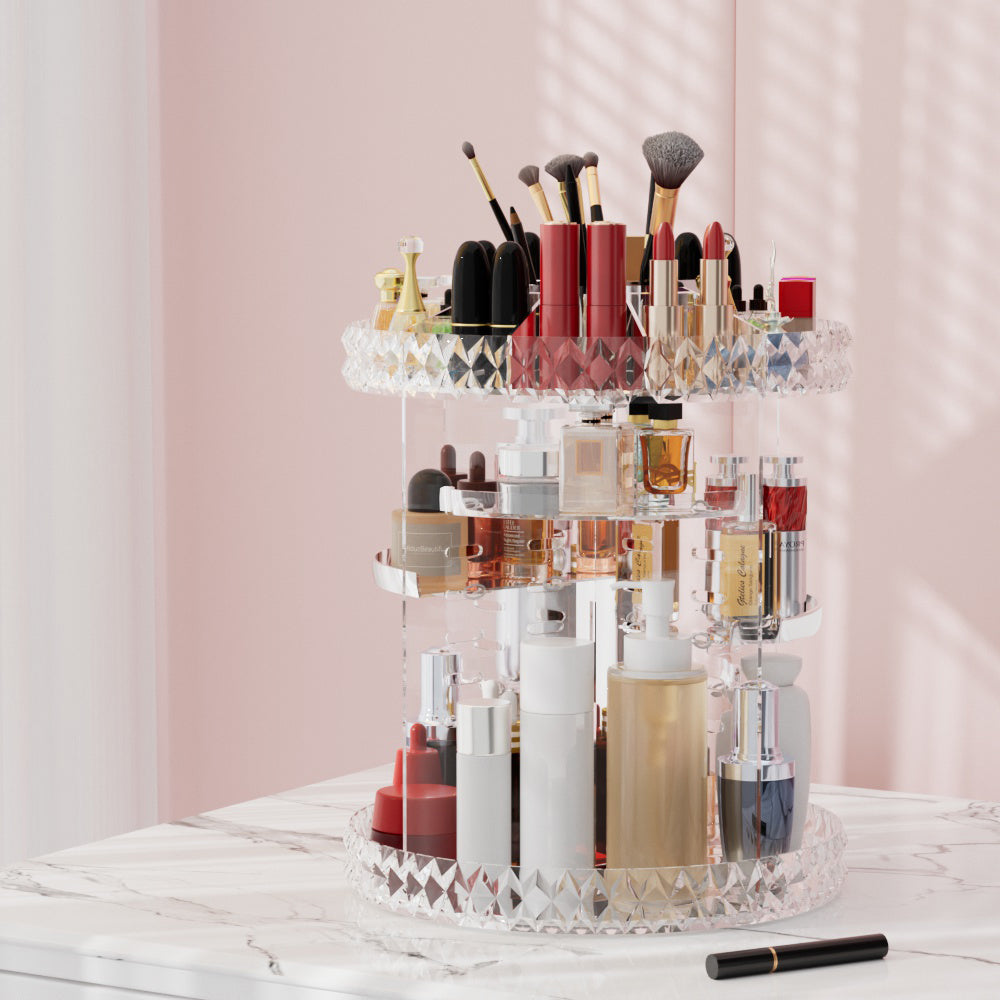 embellir-makeup-case-acrylic-rotating-cosmetic-organizer-storage-display-holder at www.mallsonline.com.au