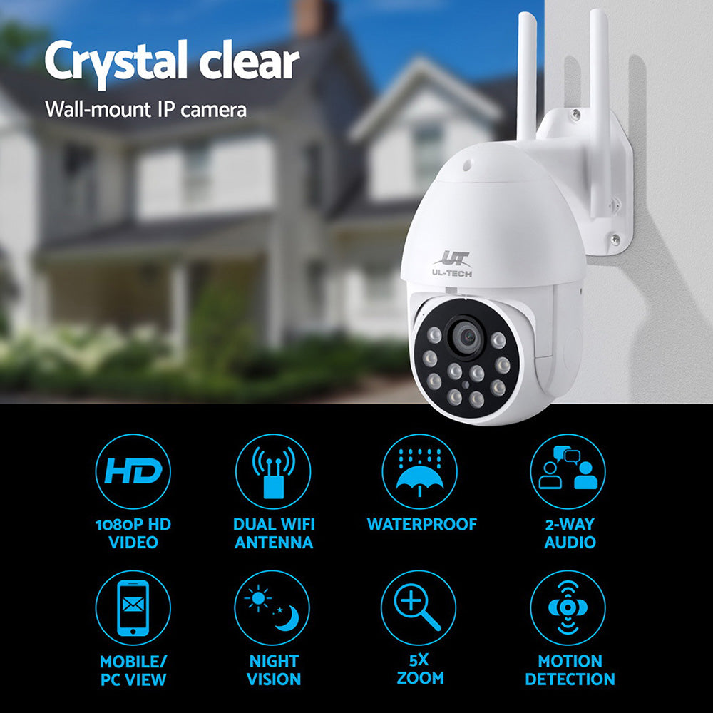 ul-tech-wireless-ip-camera-outdoor-cctv-security-system-hd-1080p-wifi-ptz-2mp at www.mallsonline.com.au