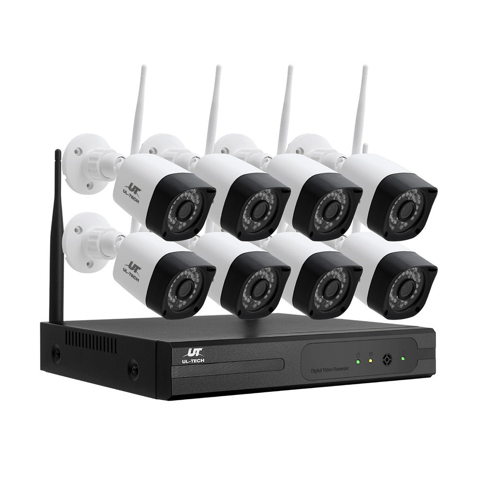 ul-tech-3mp-wireless-cctv-8ch-8-square-camera www.mallsonline.com.au
