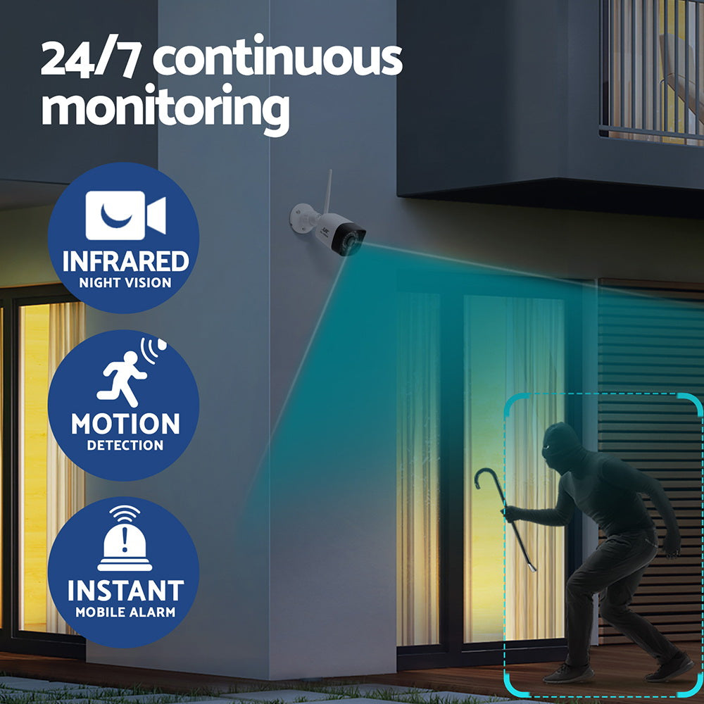 ul-tech-3mp-wireless-cctv-8ch-8-square-camera www.mallsonline.com.au