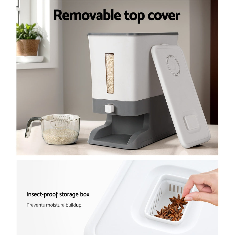 5-star-chef-rice-cereal-dispenser-grain-container-12kg www.mallsonline.com.au