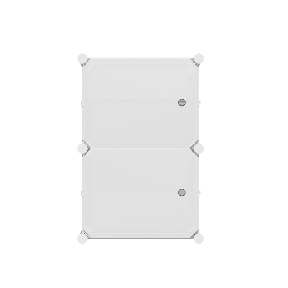 artiss-shoe-cabinet-diy-shoe-box-white-storage-cube-portable-organiser-stand www.mallsonline.com.au