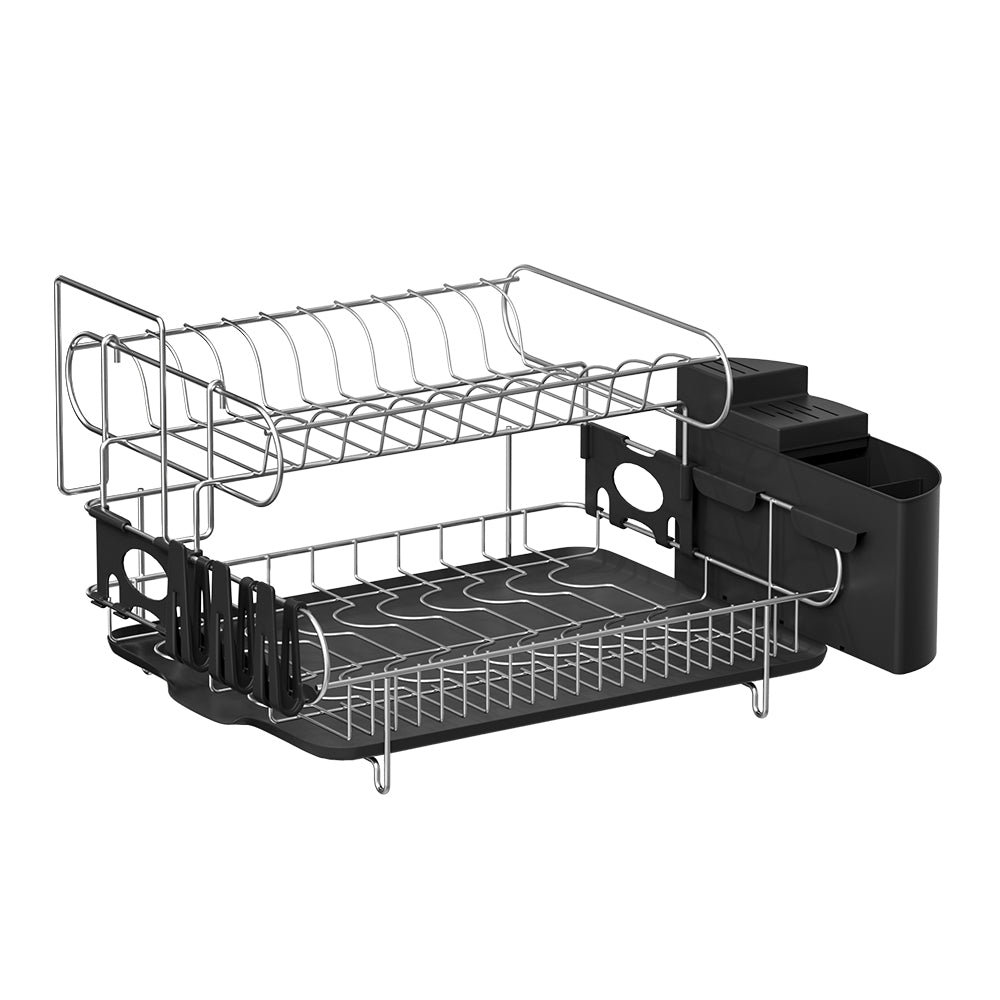 cefito-dish-rack-drying-drainer-cup-holder-cutlery-tray-kitchen-organiser-2-tier www.mallsonline.com.au