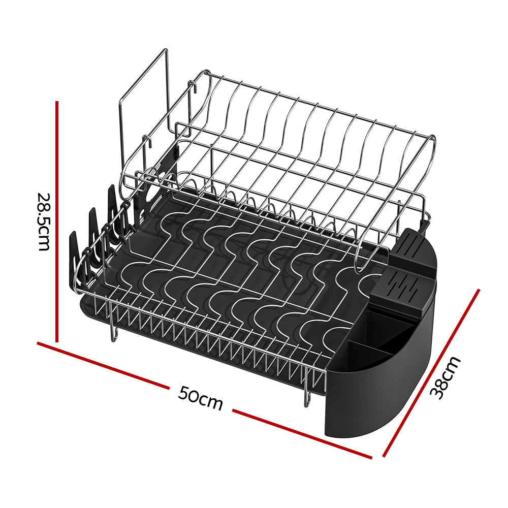 cefito-dish-rack-drying-drainer-cup-holder-cutlery-tray-kitchen-organiser-2-tier www.mallsonline.com.au