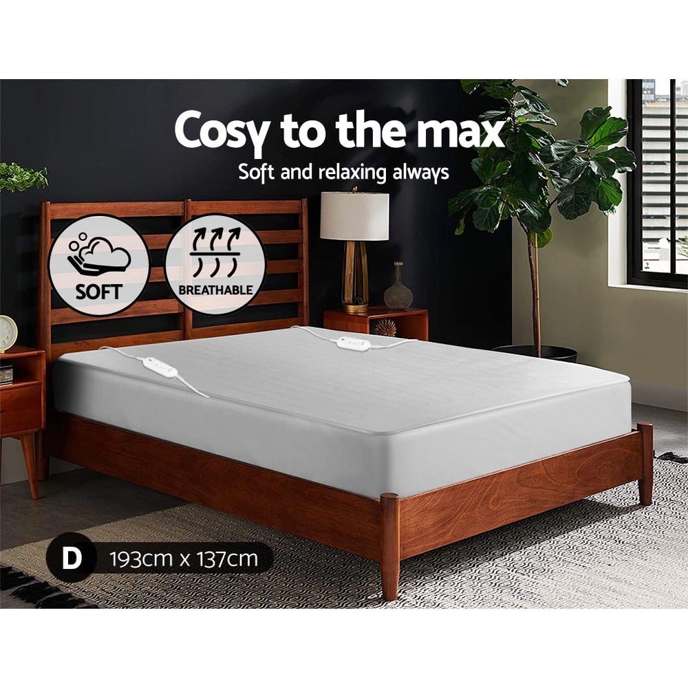 giselle-bedding-double-size-electric-blanket-polyester www.mallsonline.com.au