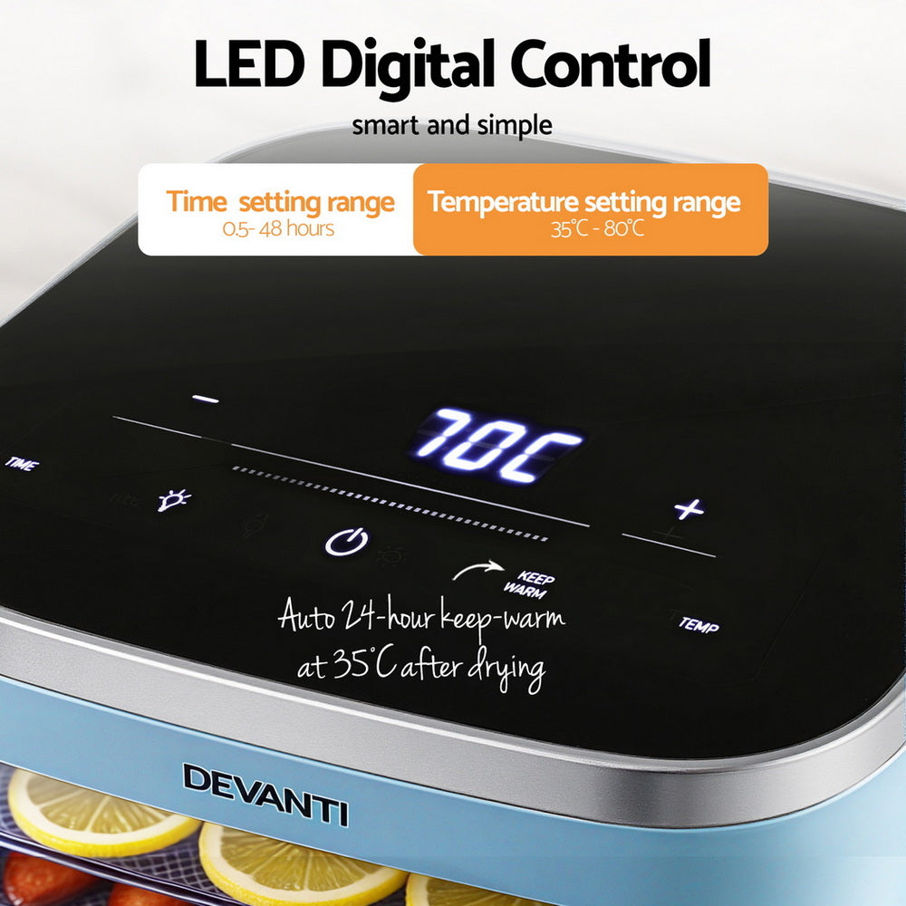 devanti-5-trays-food-dehydrator-mini-fruit-dryer-500w