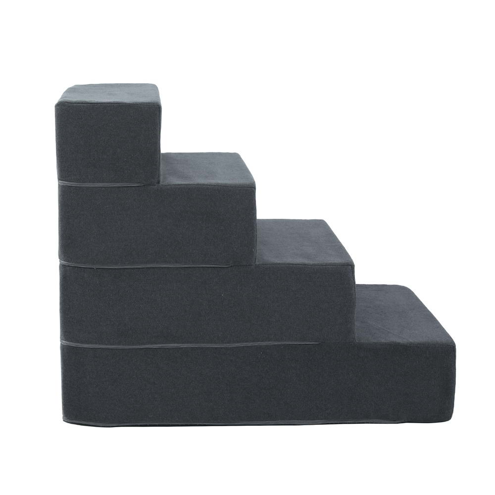 i-pet-dog-ramp-foam-dog-cover-stairs-portable-cat-ladder-for-sofa-bed-4-steps www.mallsonline.com.au