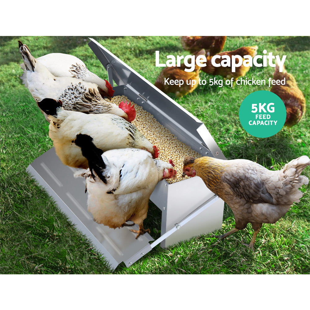 giantz-auto-chicken-feeder-automatic-chook-poultry-treadle-self-opening-coop at www.mallsonline.com.au