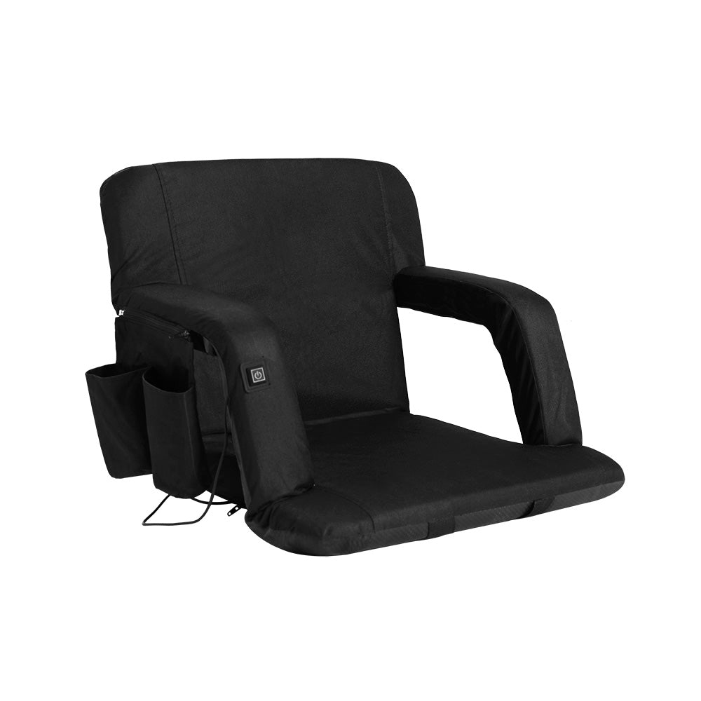 artiss lounge sofa bed with armrest heated floor recliner futon couch folding chair cushion