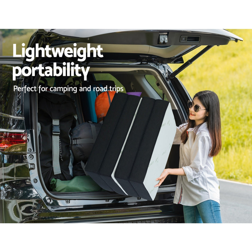 giselle-bedding-portable-mattress-folding-foldable-foam-floor-bed-tri-fold-180cm at www.mallsonline.com.au