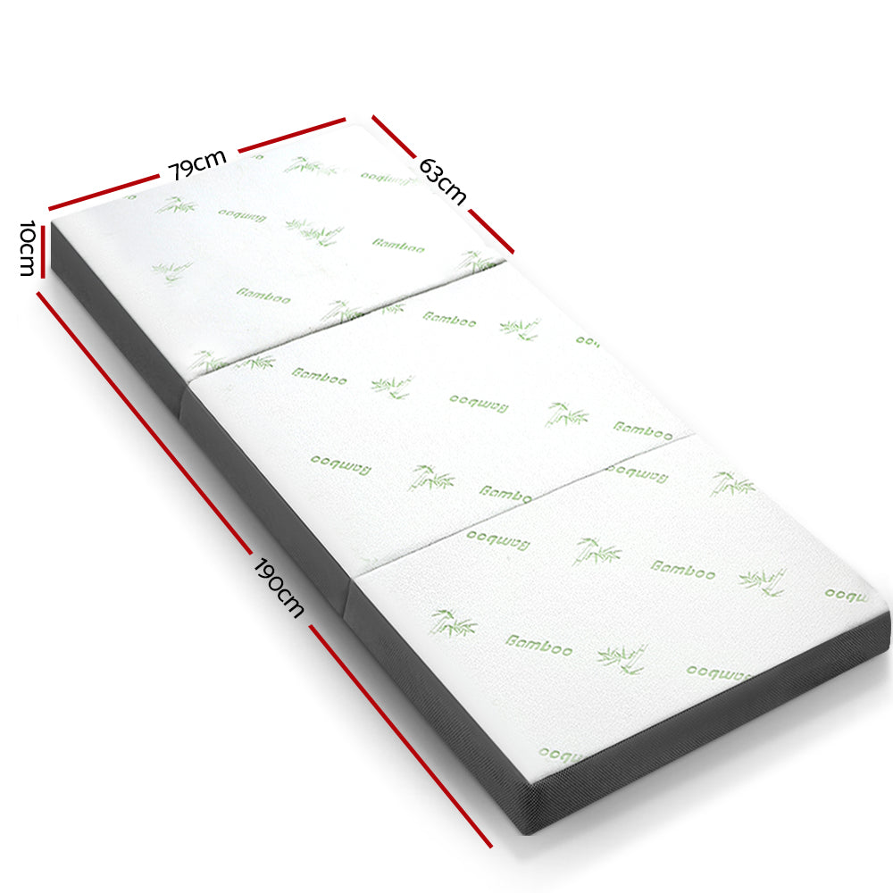 giselle-bedding-folding-foam-portable-mattress-bamboo-fabric at www.mallsonline.com.au