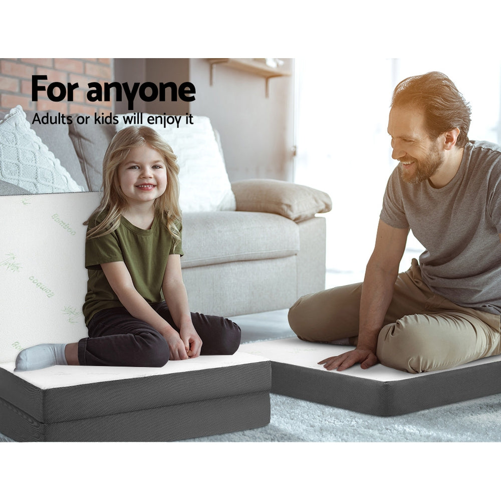 giselle-bedding-folding-foam-portable-mattress-bamboo-fabric at www.mallsonline.com.au