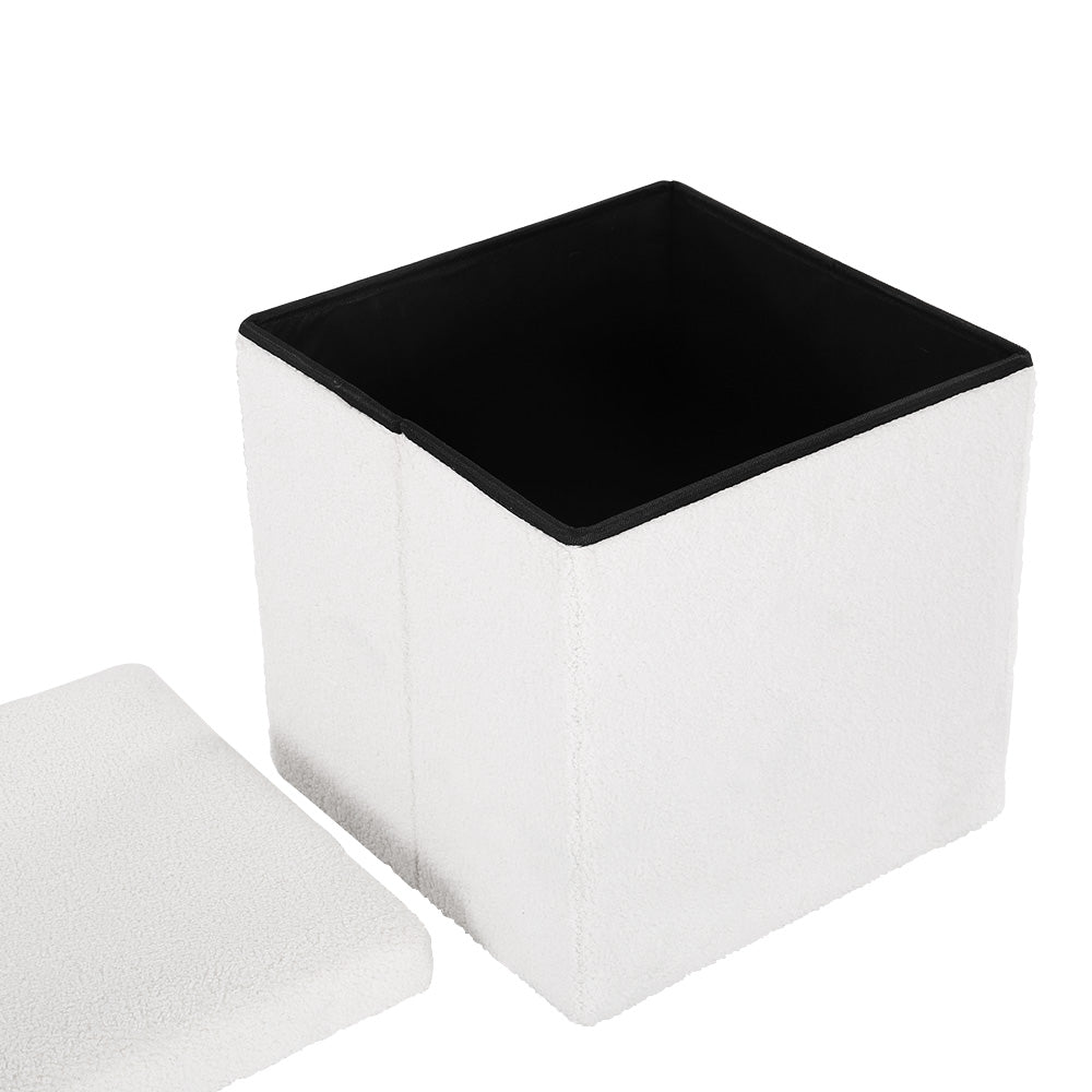 artiss-square-foot-stool-teddy-fabric-storage-ottoman-footrest-padded-seat-white www.mallsonline.com.au