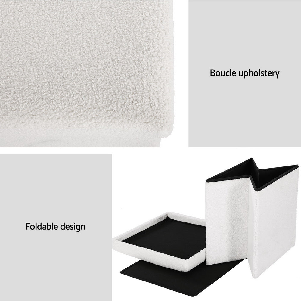 artiss-square-foot-stool-teddy-fabric-storage-ottoman-footrest-padded-seat-white www.mallsonline.com.au