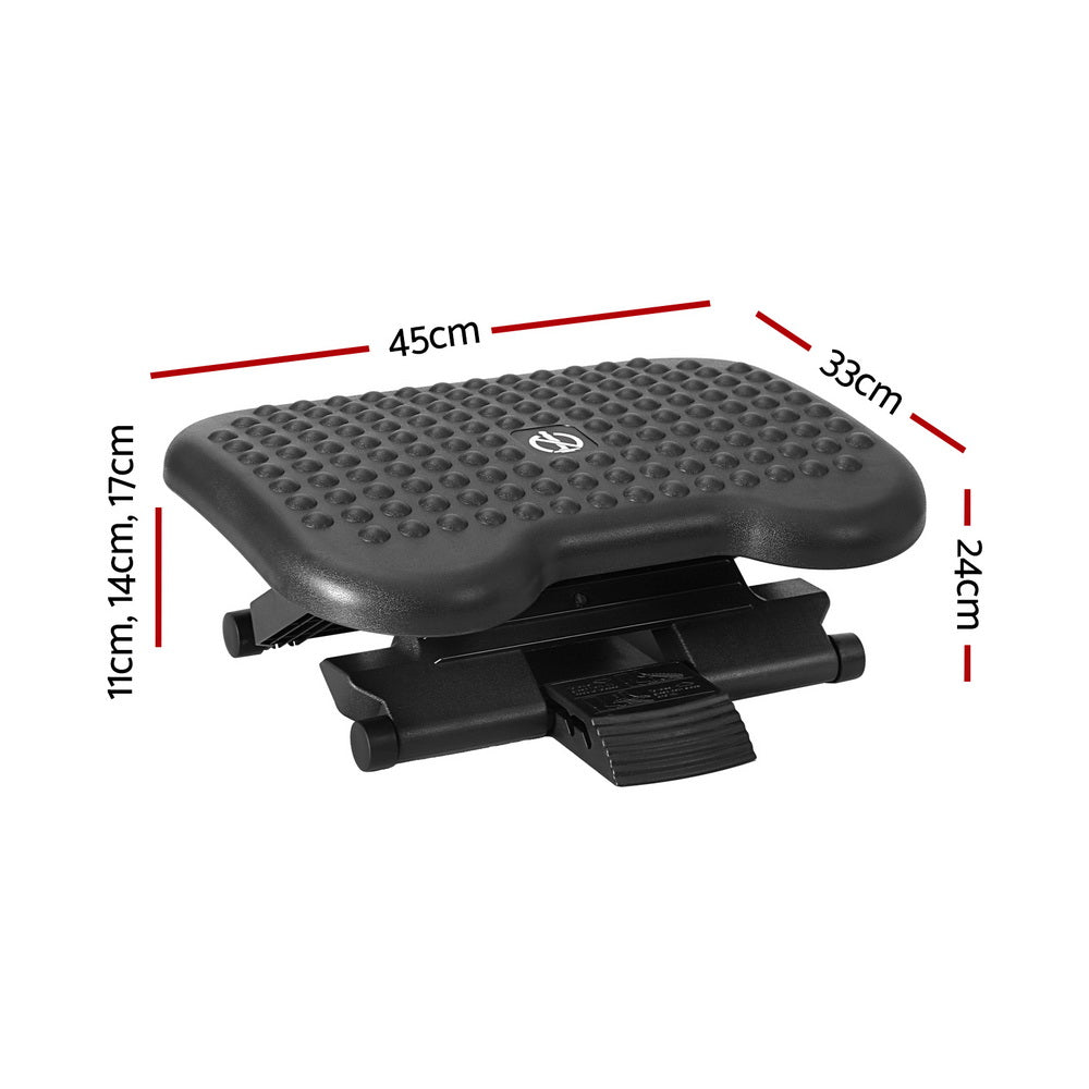 artiss-foot-rest-stool-office-under-desk-angle-adjustable-footrest-massage-black www.mallsonline.com.au