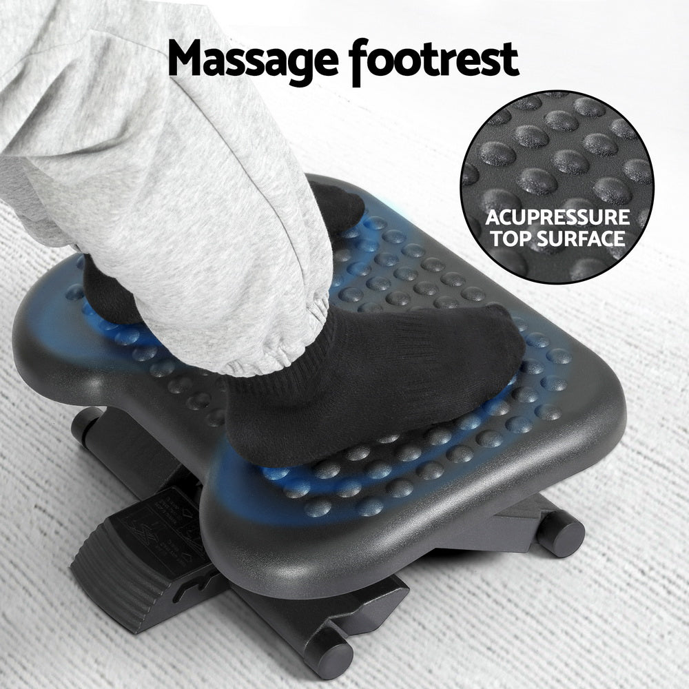 artiss-foot-rest-stool-office-under-desk-angle-adjustable-footrest-massage-black www.mallsonline.com.au