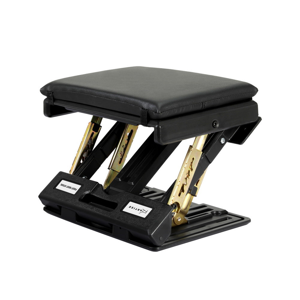 artiss-foot-rest-stool-office-under-desk-fold-footrest-massage-cushion-pad-black www.mallsonline.com.au