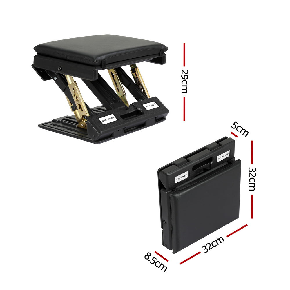 artiss-foot-rest-stool-office-under-desk-fold-footrest-massage-cushion-pad-black www.mallsonline.com.au