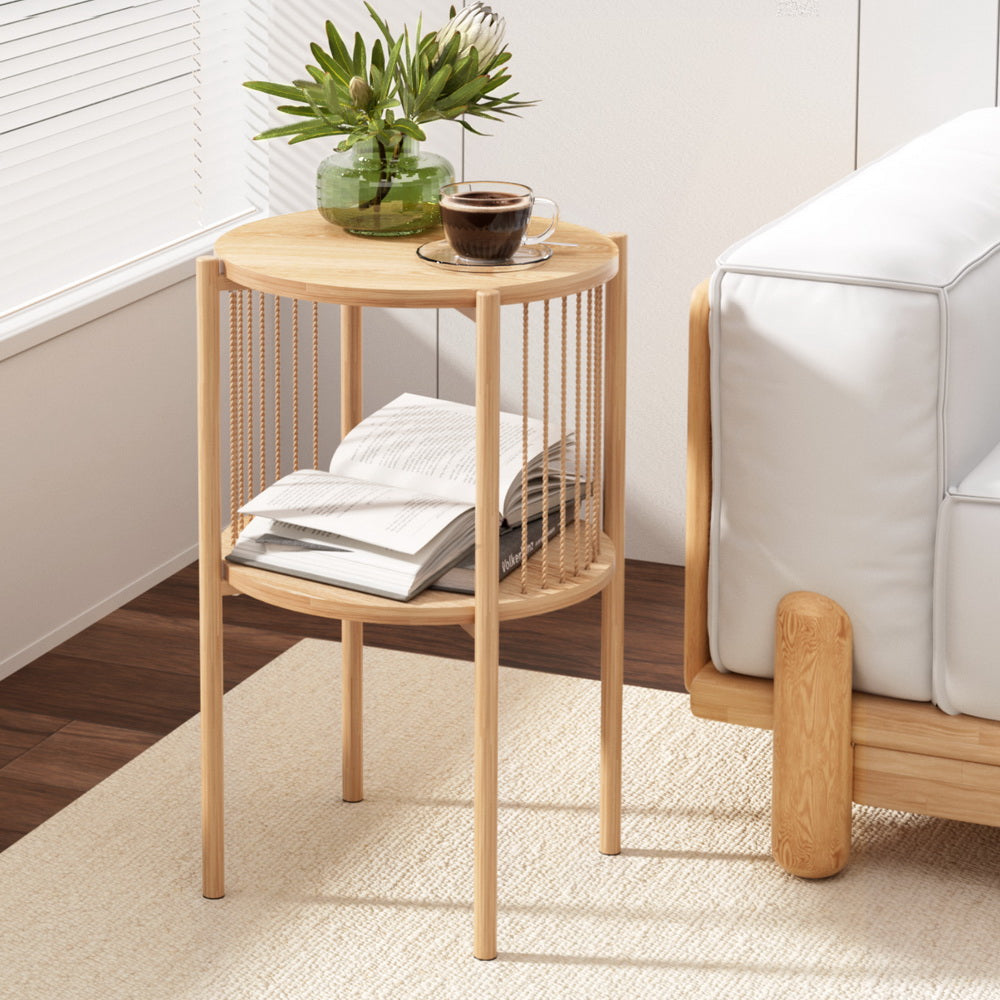 artiss-coffee-table-2-tier-round-wood