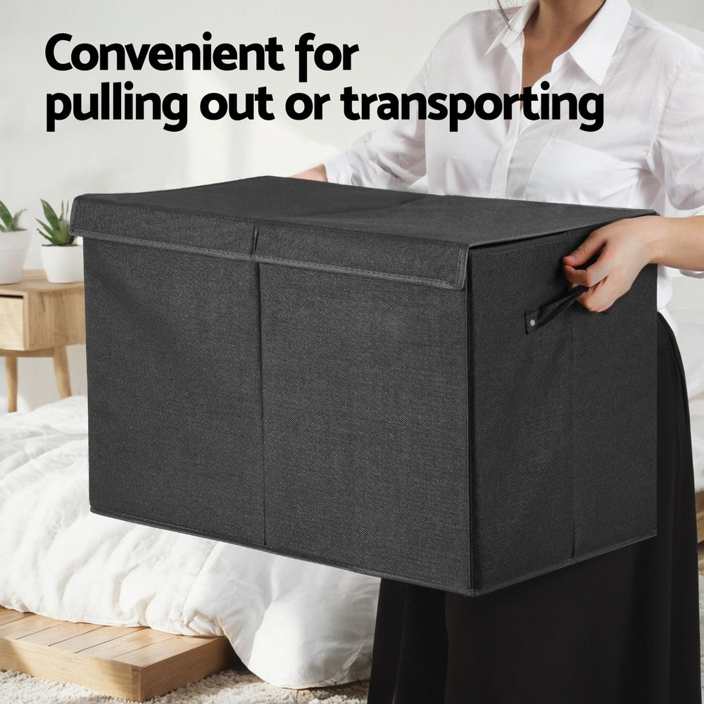 keezi-large-toy-box-chest-storage-with-flip-top-lid-foldable-organizer-bins www.mallsonline.com.au
