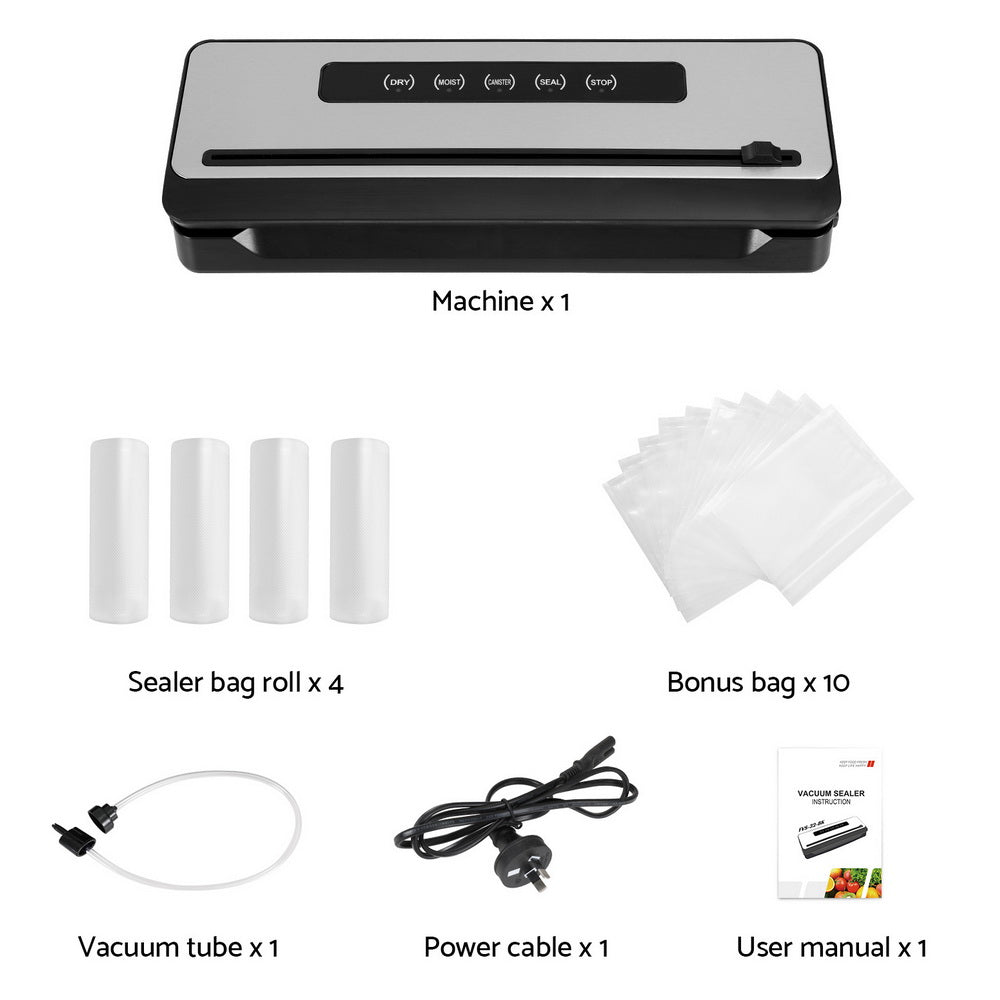 devanti-food-vacuum-sealer-machine-sealing-cutter-5-modes-storage-bags-4-rolls at www.mallsonline.com.au