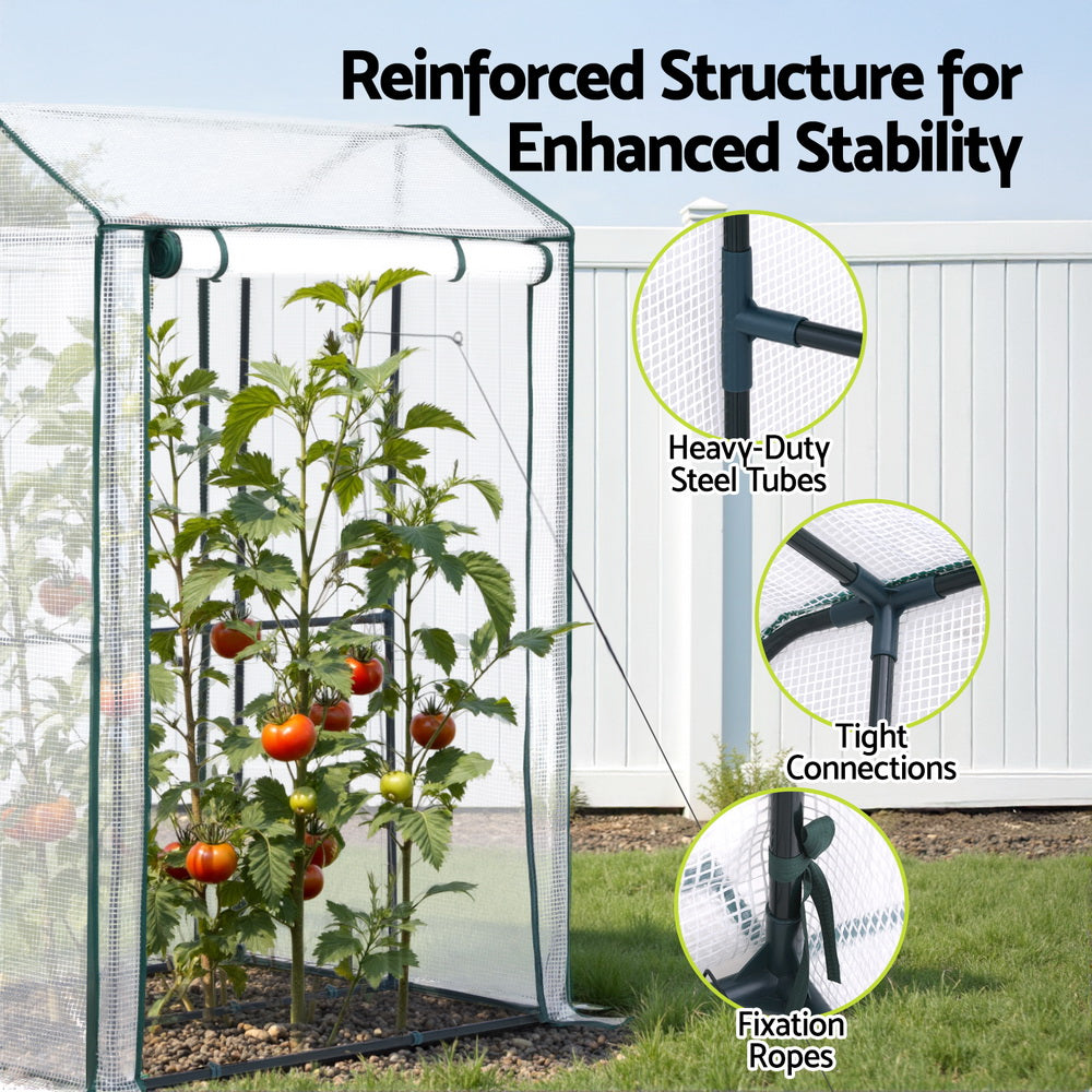 green-fingers-mini-greenhouse-pe-cover-green-house-roll-up-zippered-door-1-0x0-8x1-5m www.mallsonline.com.au