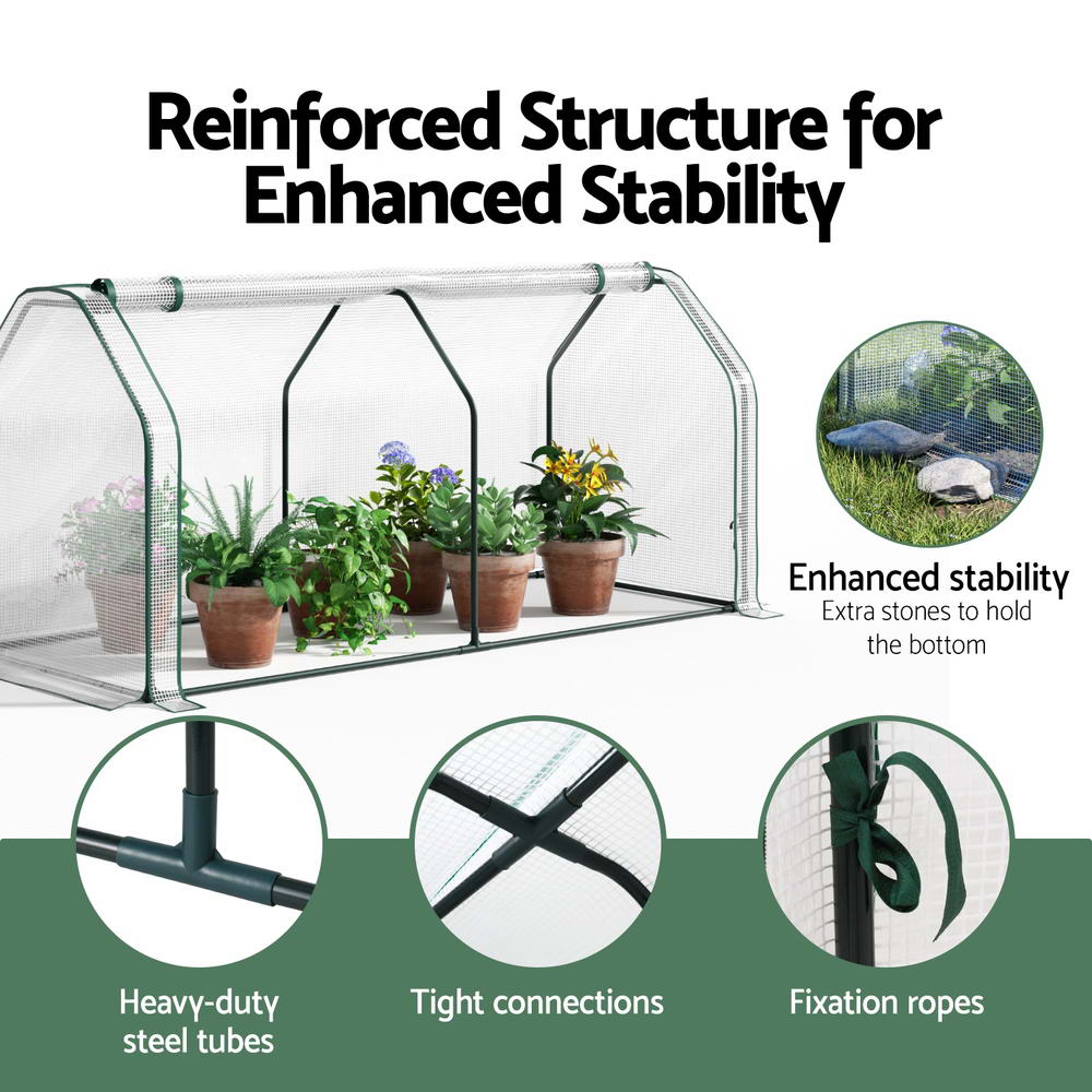 green-fingers-mini-greenhouse-pe-cover-green-house-roll-up-zippered-door-1-2x0-5x0-6m www.mallsonline.com.au