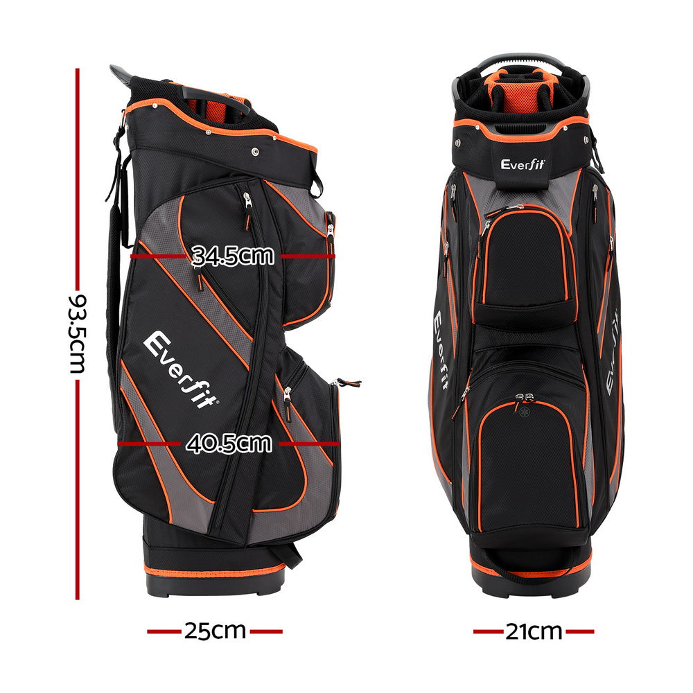 everfit-14-ways-dividers-golf-bag-stand-insulated-carry-bag-zippered-rain-cover at www.mallsonline.com.au