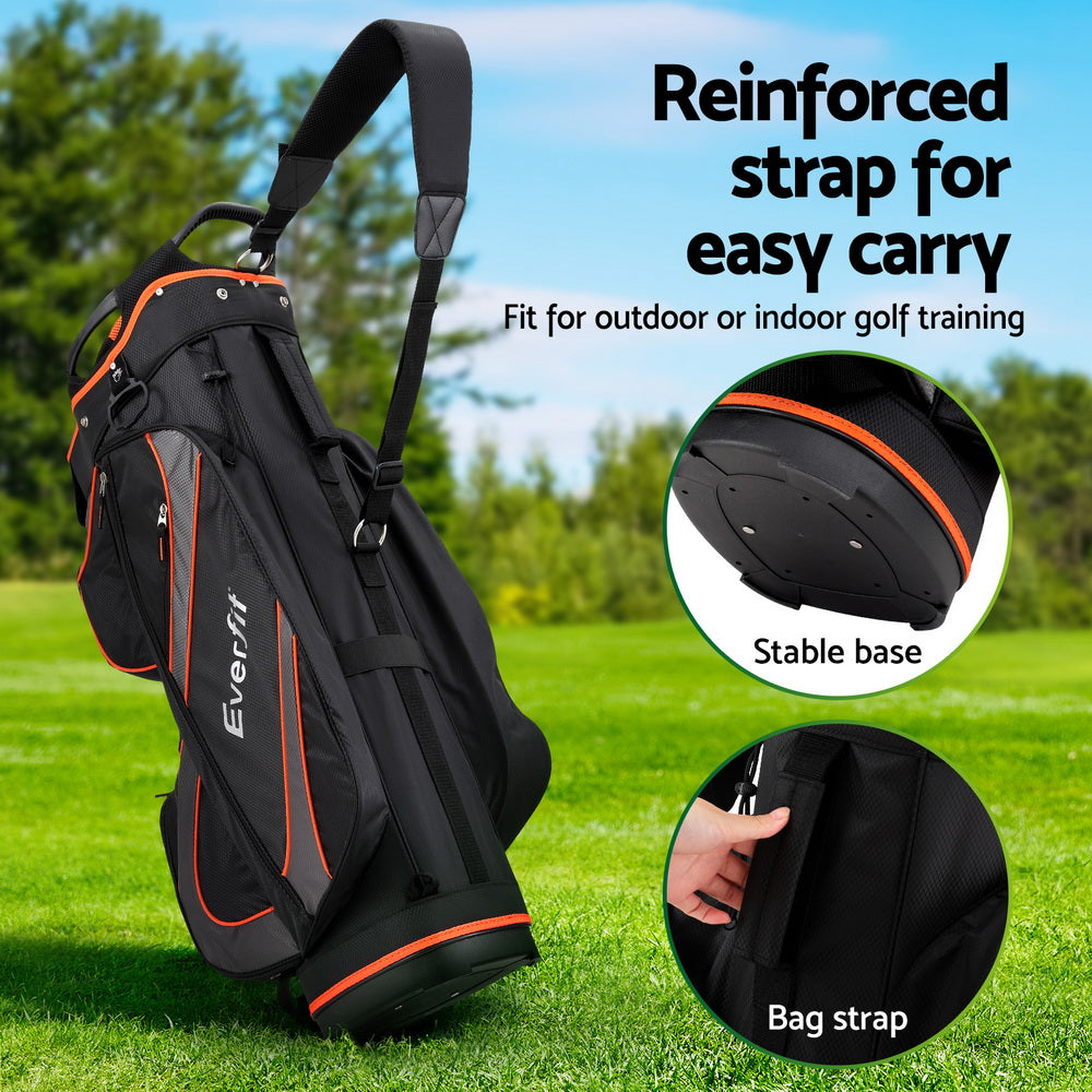 everfit-14-ways-dividers-golf-bag-stand-insulated-carry-bag-zippered-rain-cover at www.mallsonline.com.au
