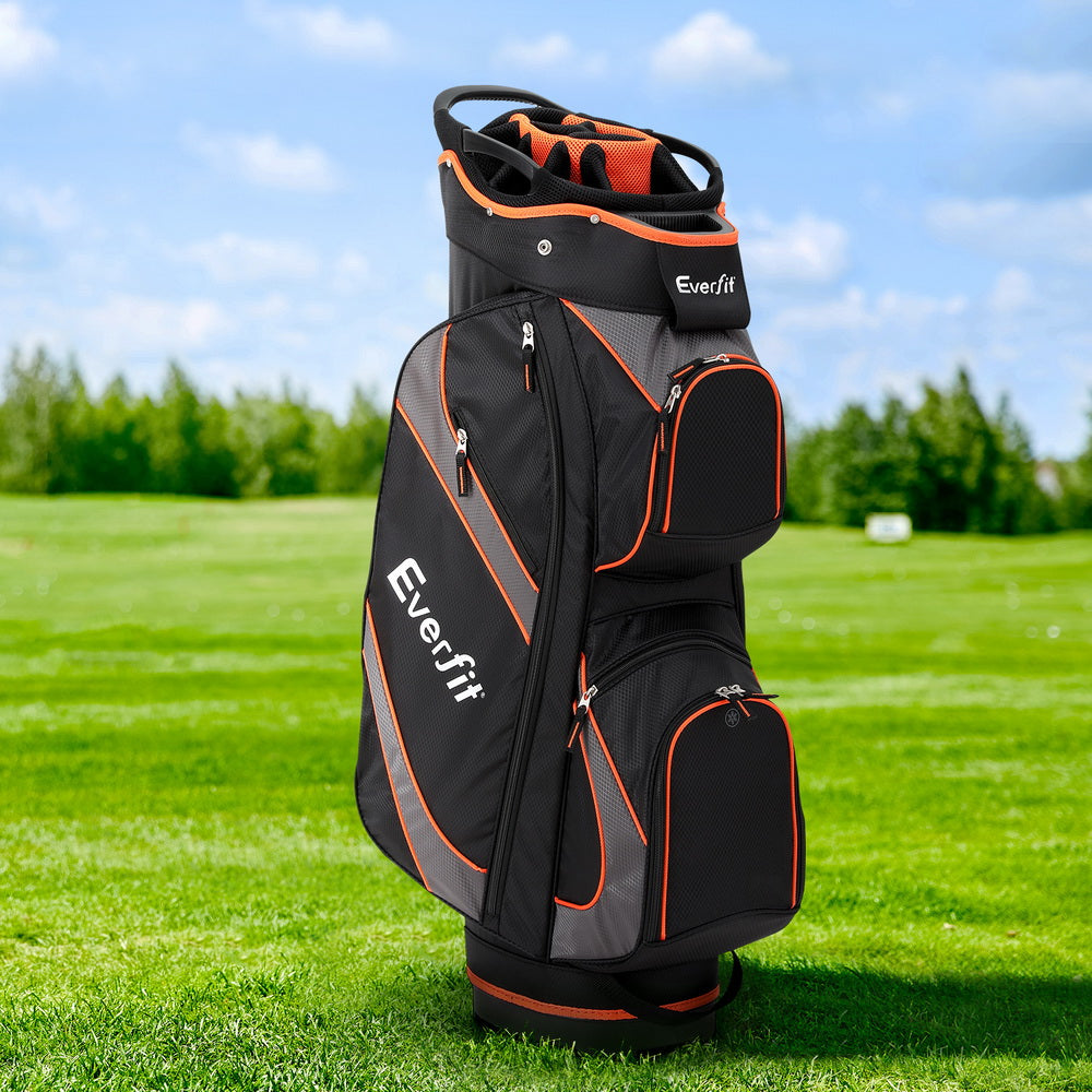 everfit-14-ways-dividers-golf-bag-stand-insulated-carry-bag-zippered-rain-cover at www.mallsonline.com.au