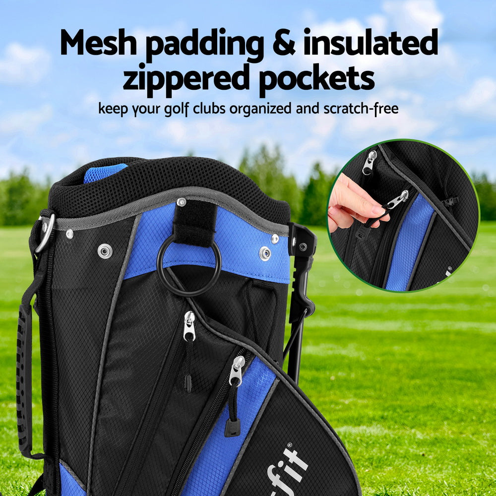 everfit-6-way-dividers-golf-bag-stand-insulated-carry-bag-zippered-rain-cover at www.mallsonline.com.au