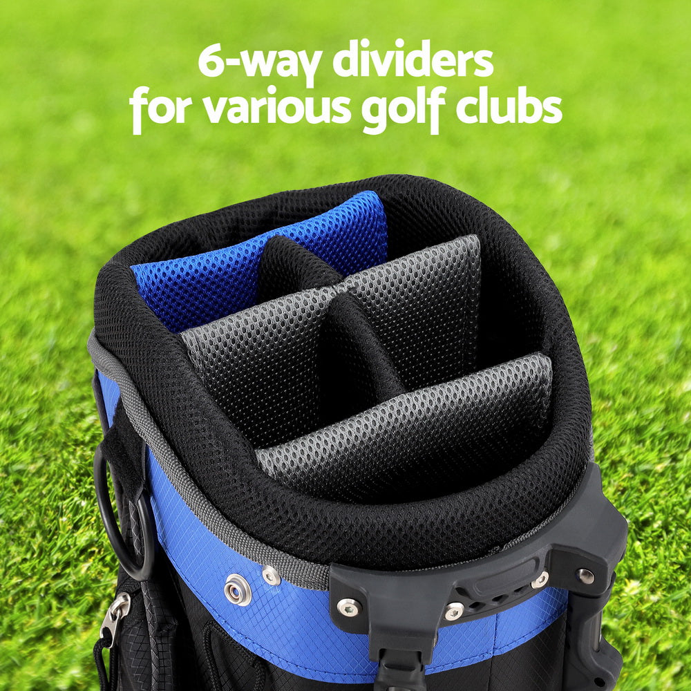 everfit-6-way-dividers-golf-bag-stand-insulated-carry-bag-zippered-rain-cover at www.mallsonline.com.au