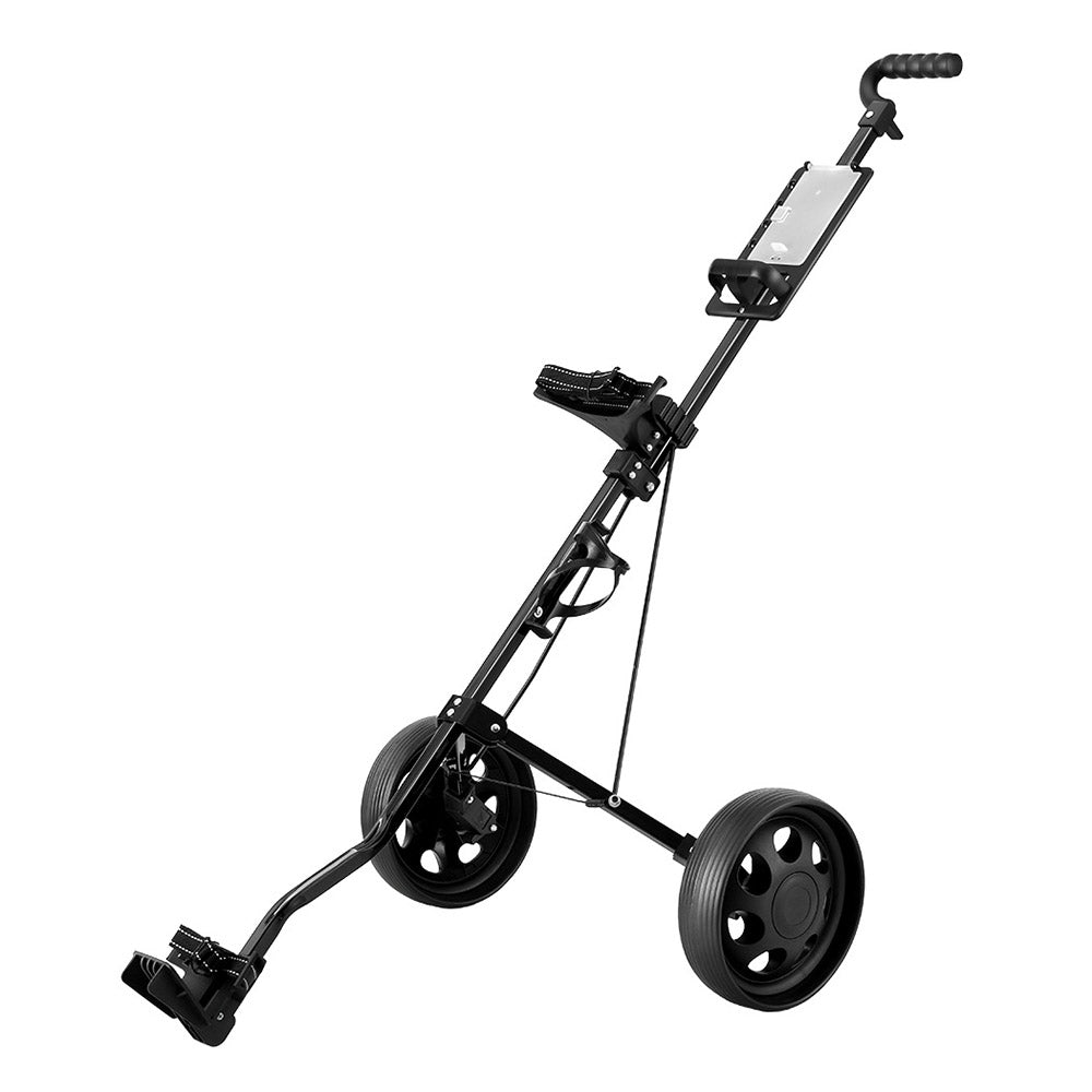 everfit-golf-buggy-quick-folding-trolley-golf-cart-trolley-2-wheels-cup-holder www.mallsonline.com.au