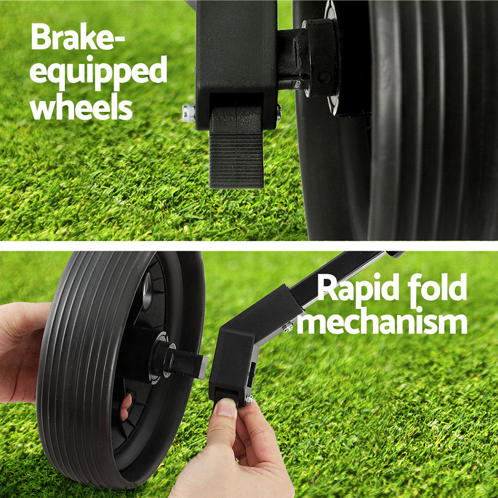 everfit-golf-buggy-quick-folding-trolley-golf-cart-trolley-2-wheels-cup-holder www.mallsonline.com.au