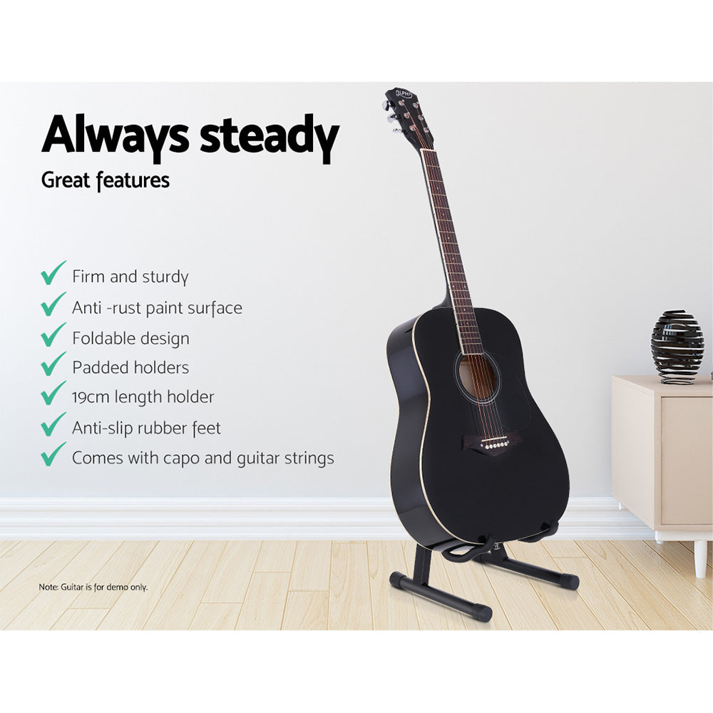 alpha-folding-acoustic-guitar-stand-bass-floor-rack-holder-accessories-pack at www.mallsonline.com.au