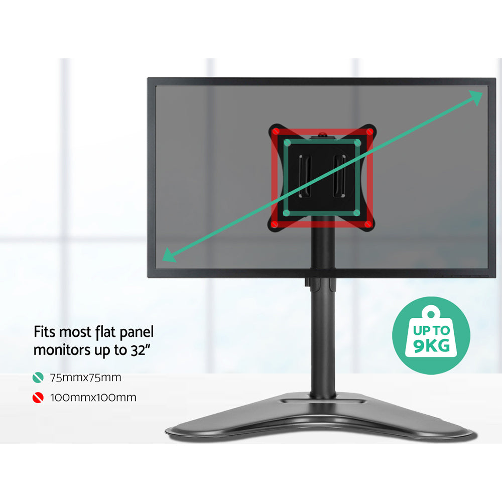 artiss-monitor-arm-stand-single-black at www.mallsonline.com.au