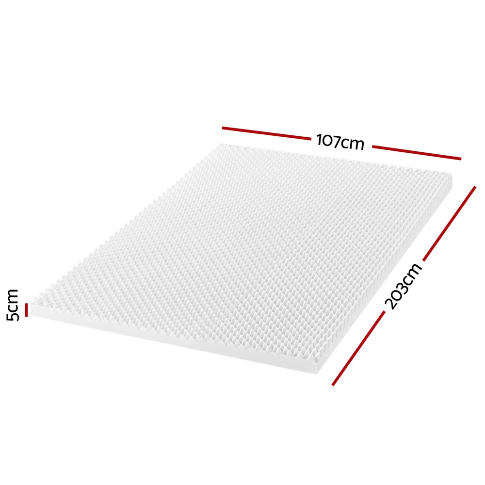 giselle-bedding-memory-foam-mattress-topper-egg-crate-5cm-king-single www.mallsonline.com.au