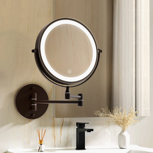 embellir-extendable-makeup-mirror-10x-magnifying-double-sided-bathroom-brown