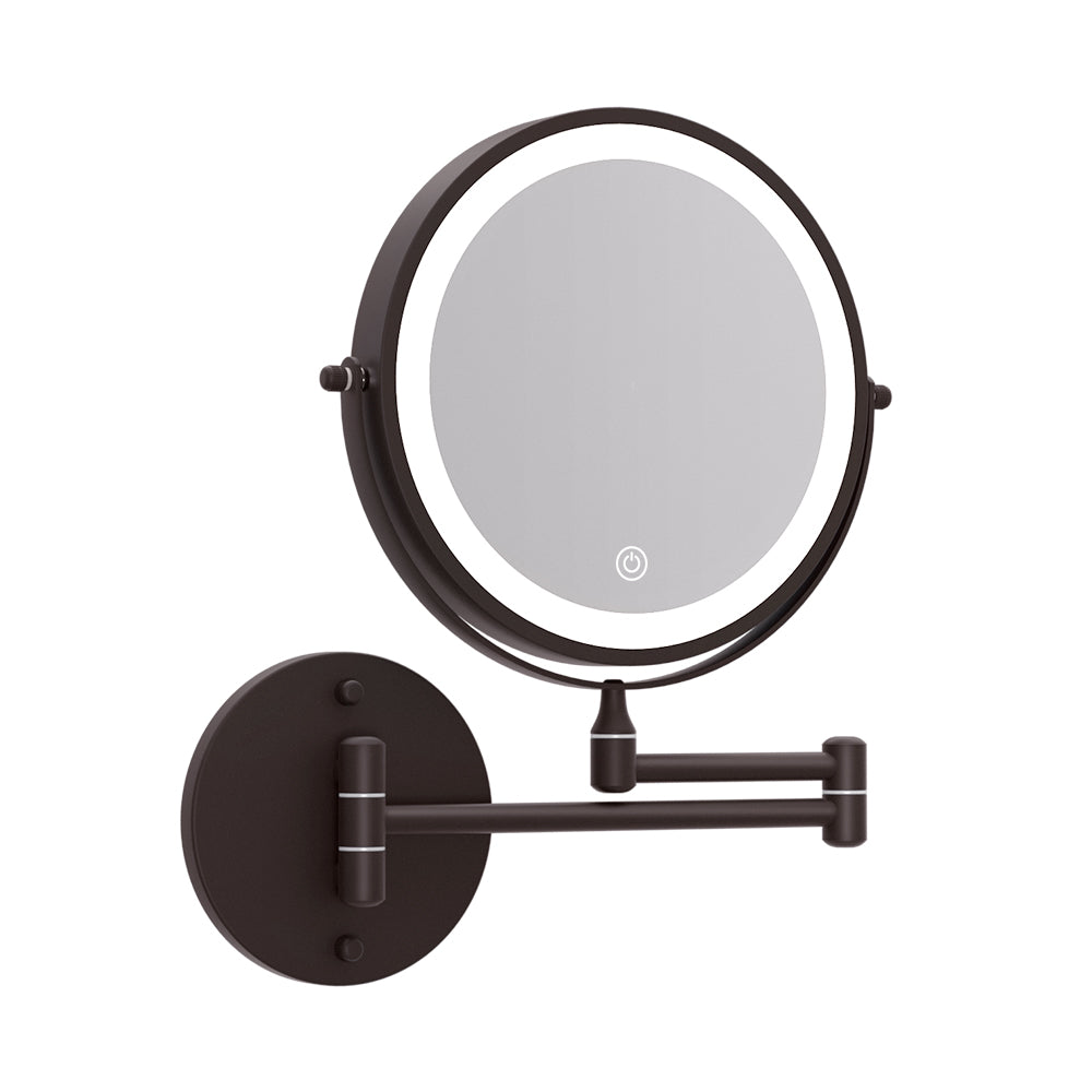 embellir-extendable-makeup-mirror-10x-magnifying-double-sided-bathroom-brown