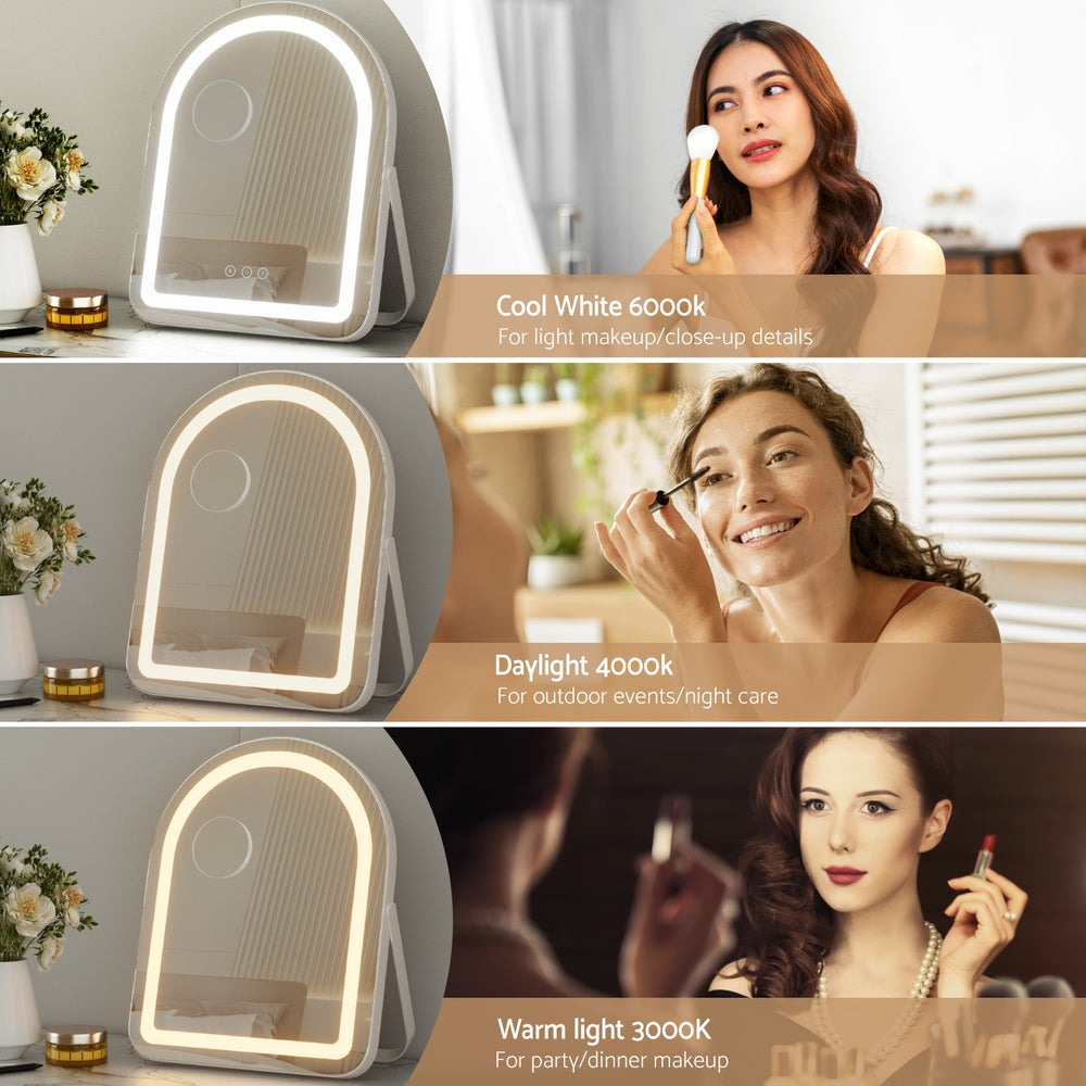 embellir-makeup-mirror-35x45cm-dressing-vanity-led-stripe-light-with-5x-magnification-rotation-white-arch
