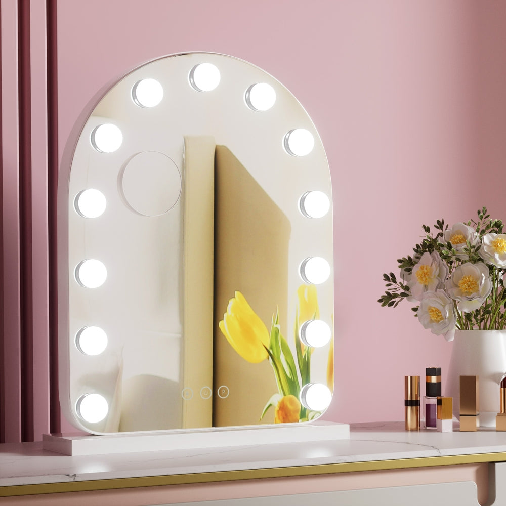 embellir-makeup-mirror-40x50cm-dressing-vanity-led-bulb-light-with-5x-magnification-white-arch