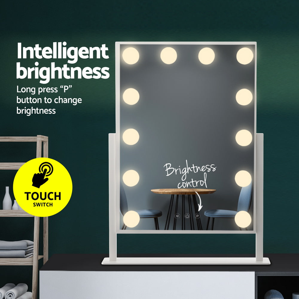 embellir-makeup-mirror-30x41cm-hollywood-vanity-with-led-light-rotation-tabletop www.mallsonline.com.au