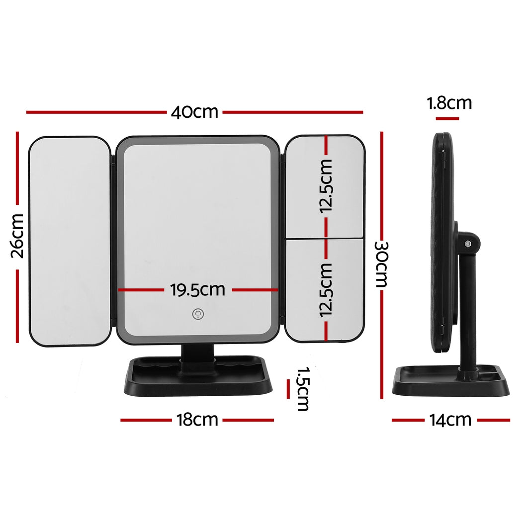 embellir-led-makeup-mirror-tri-fold-lighted-vanity-mirrors-1x2x3x-magnifications www.mallsonline.com.au