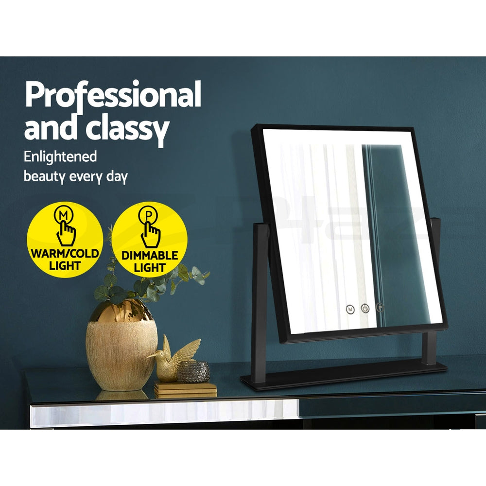 embellir-led-makeup-mirror-hollywood-standing-mirror-tabletop-vanity-black at www.mallsonline.com.au